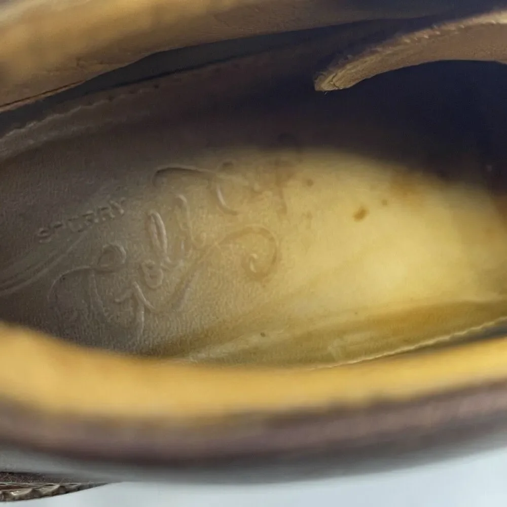 Sperry Gold Cup Chukka Boots Mens 8.5 M Brown Leather Crepe Sole Preppy Casual